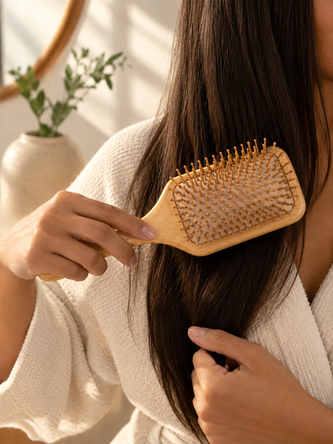 Bamboo Paddle Hairbrush
