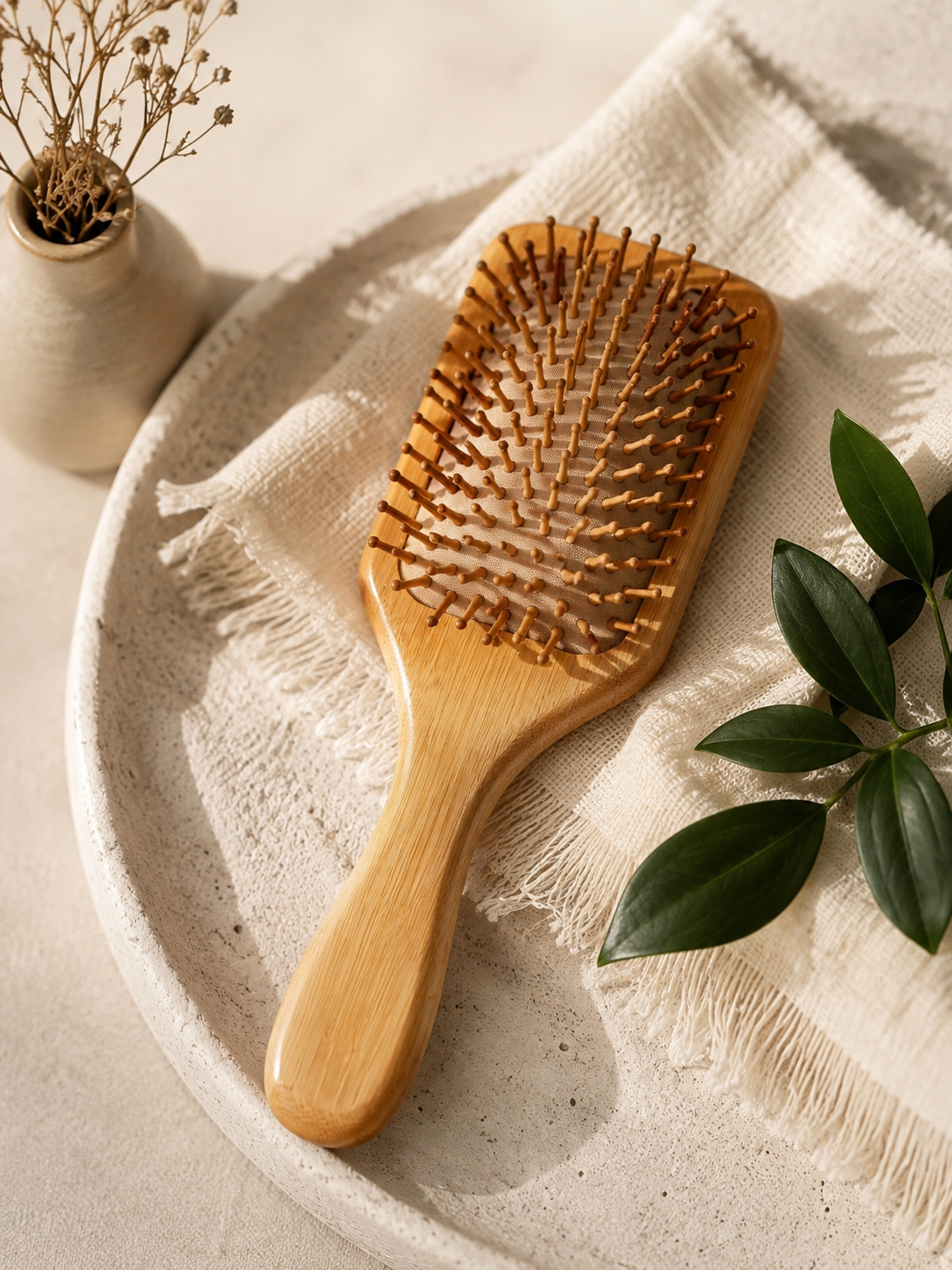 Bamboo Paddle Hairbrush
