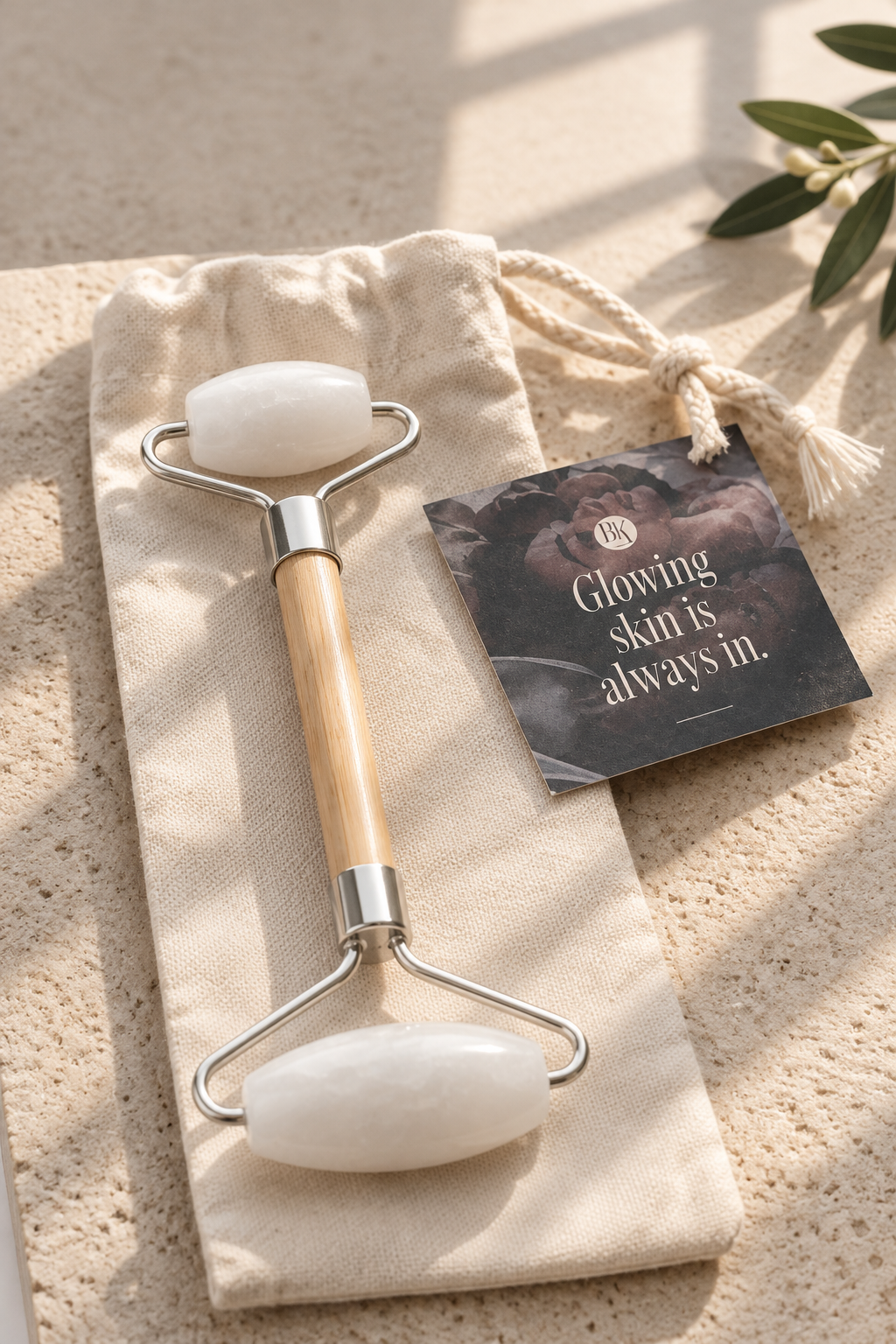Bamboo Facial Massage Roller